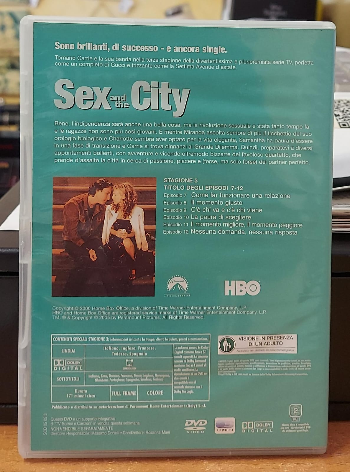 SEX AND THE CITY STAGIONE 3 EPISODI 7-12