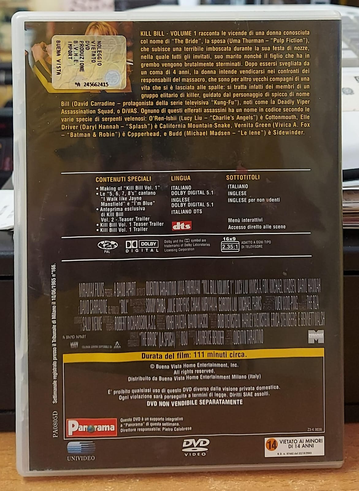 KILL BILL VOLUME 1