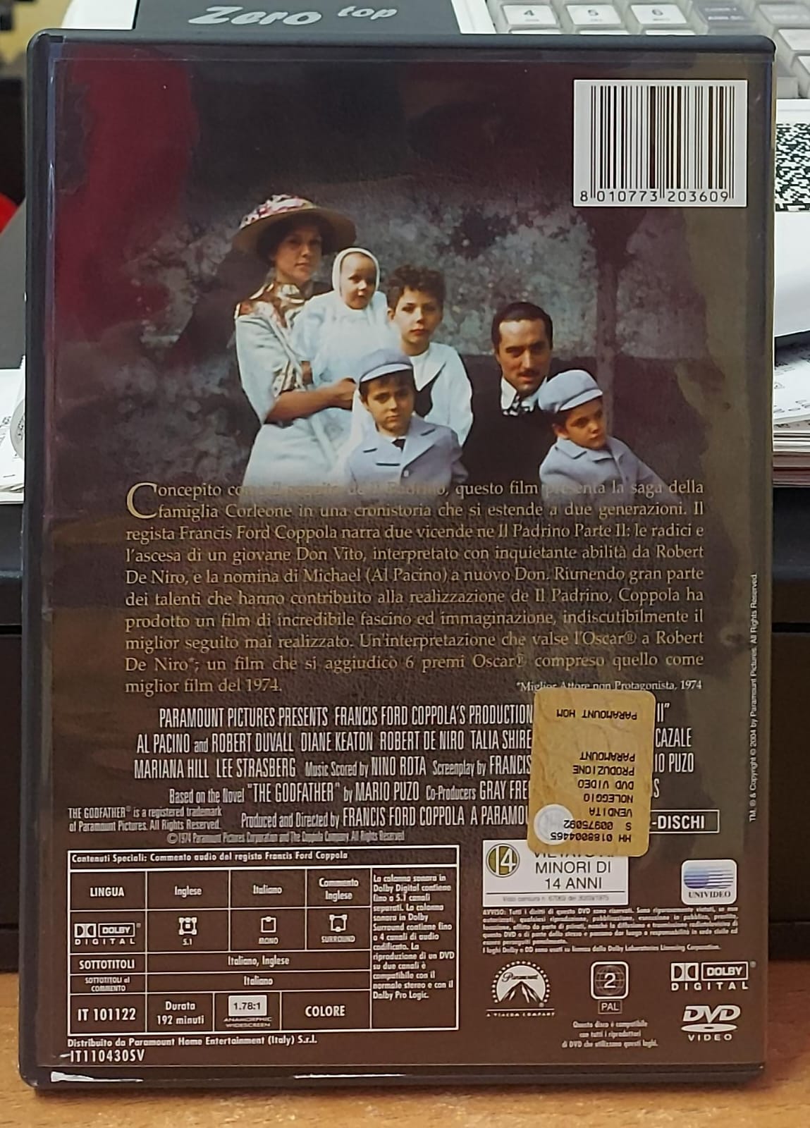 IL PADRINO PARTE II - DOPPIO DISCO + CARTOLINE E LIBRICINO