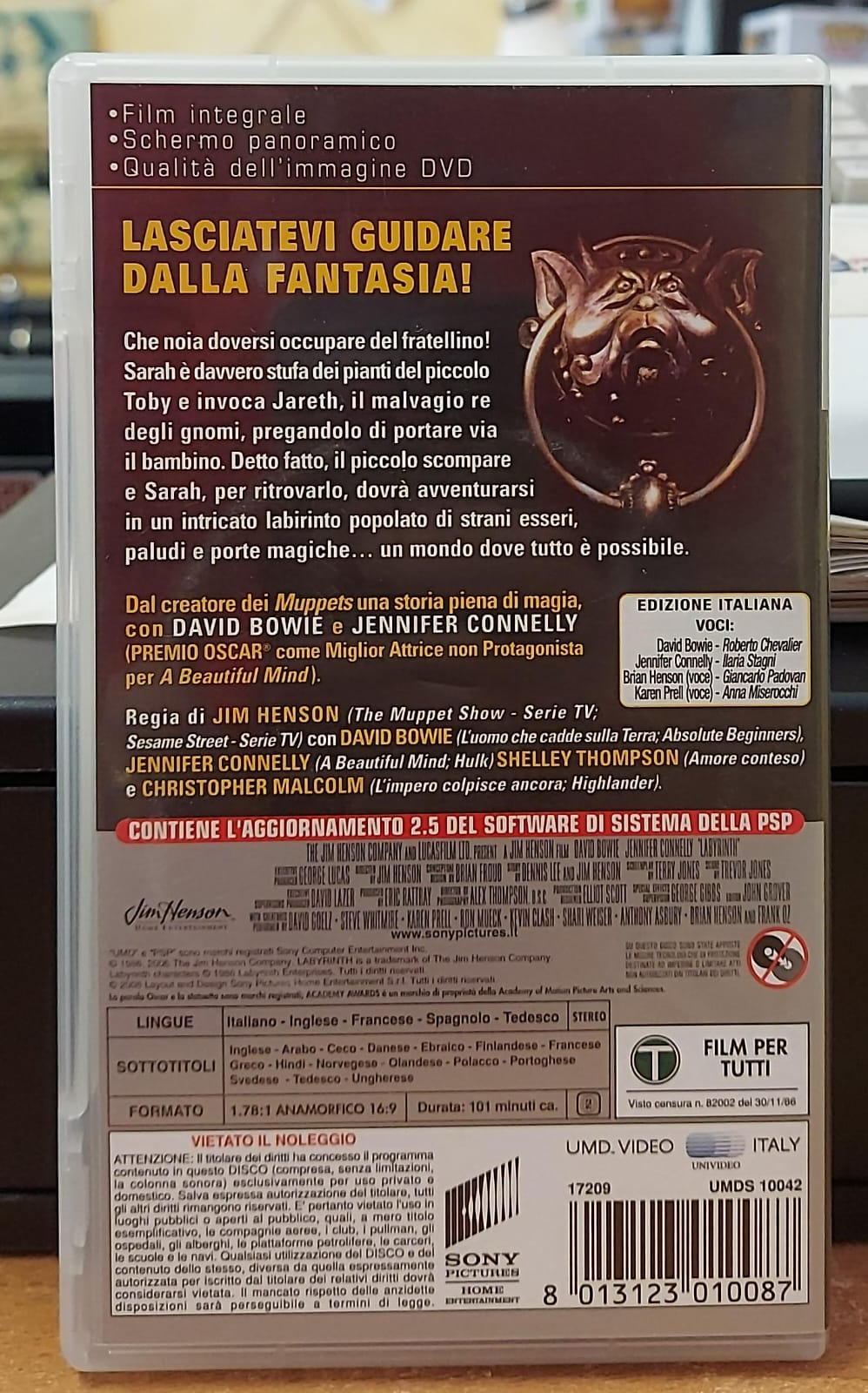 LABYRINTH DOVE TUTTO E' POSSIBILE - UMD FILM