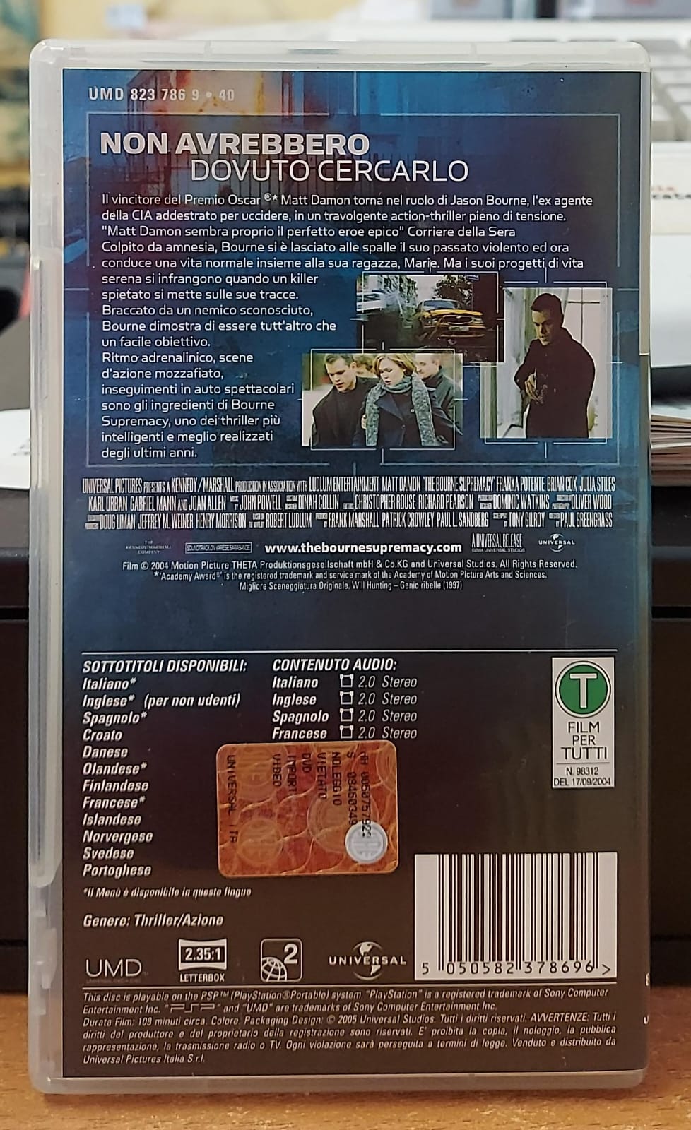 THE BOURNE SUPREMACY - UMD FILM