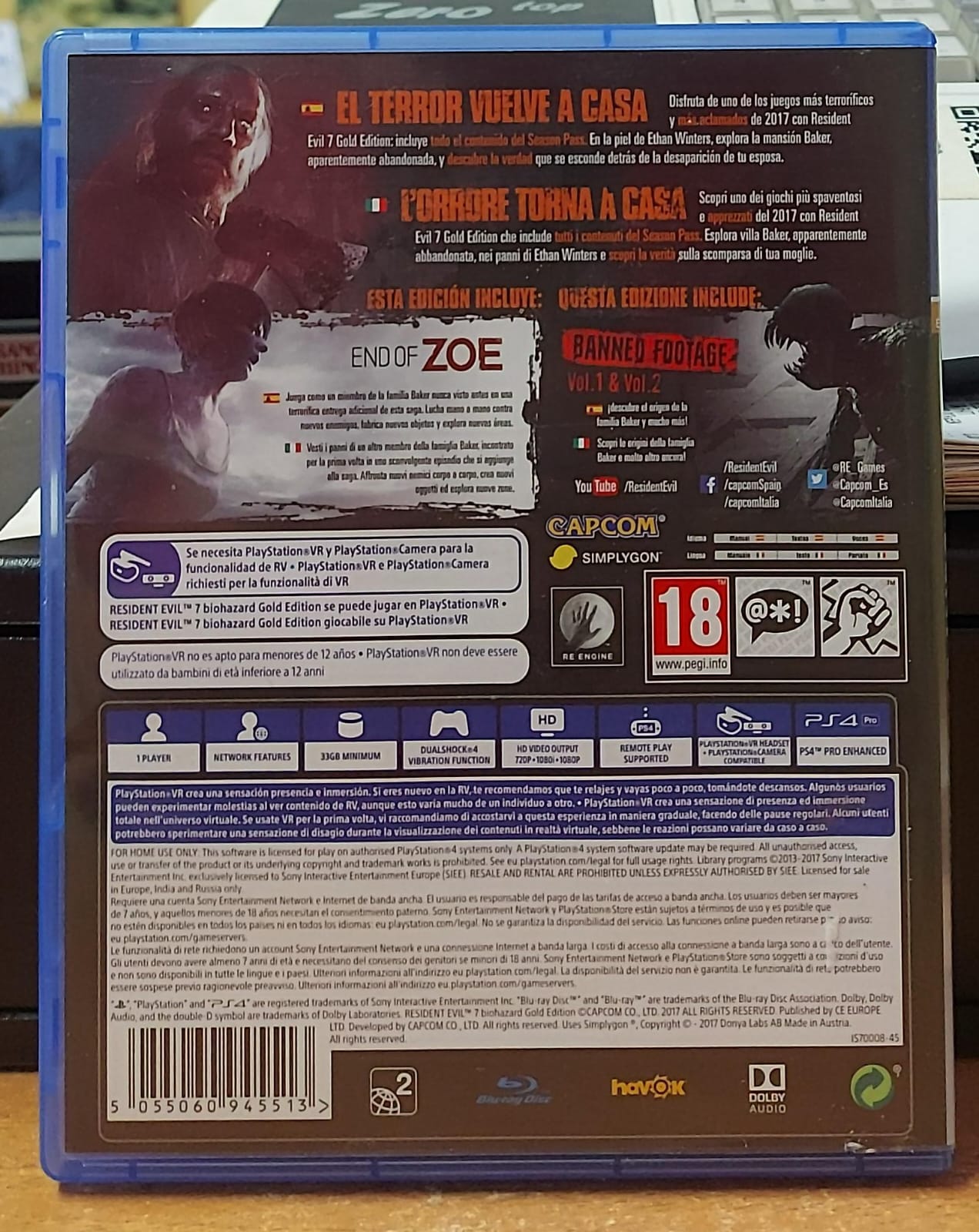 RESIDENT EVIL 7 - BIOHAZARD GOLD EDITION