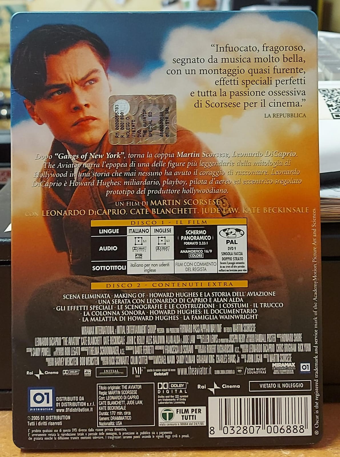 THE AVIATOR - SPECIAL EDITION 2 DVD CON STEELBOOK