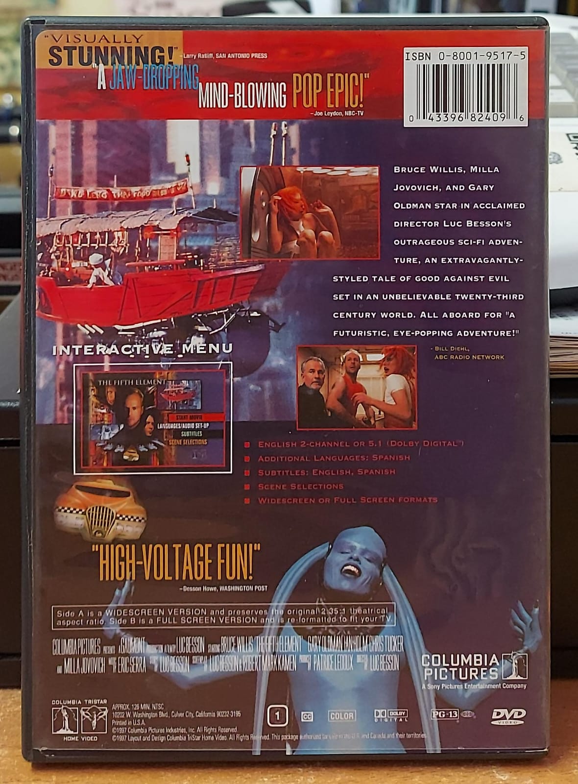 THE FIFTH ELEMENT - DVD AREA 1 LINGUA INGLESE