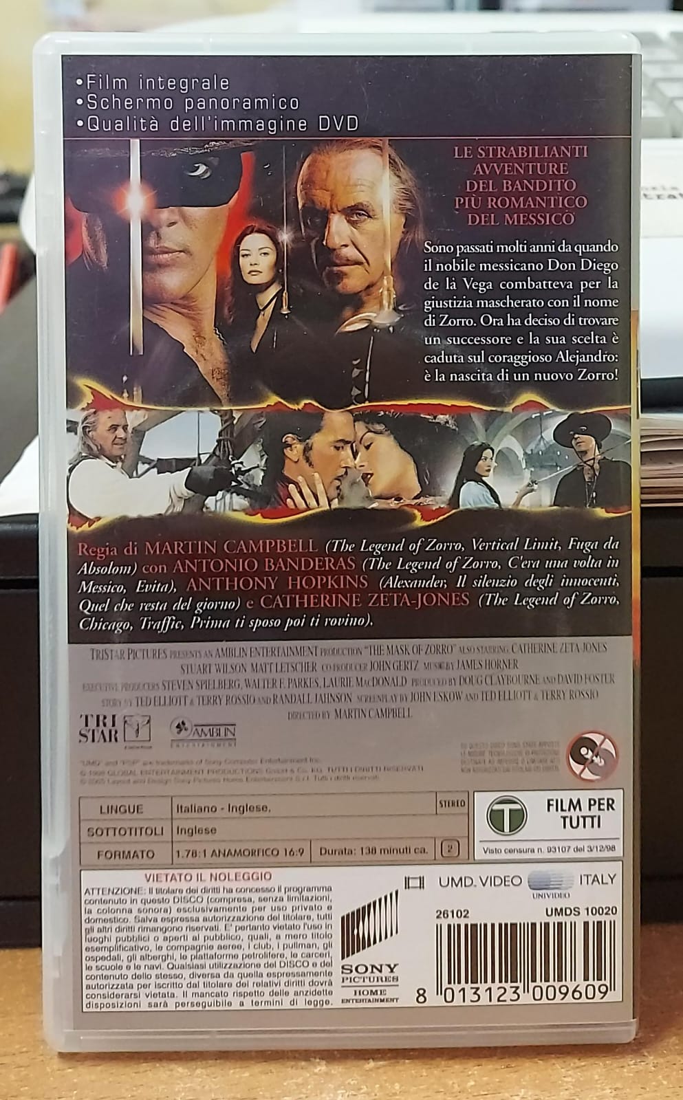 LA MASCHERA DI ZORRO - UMD FILM