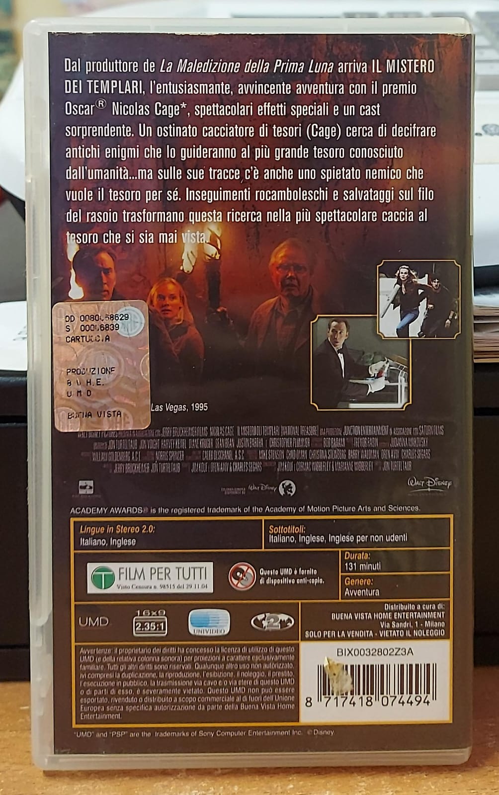 IL MISTERO DEI TEMPLARI - UMD FILM