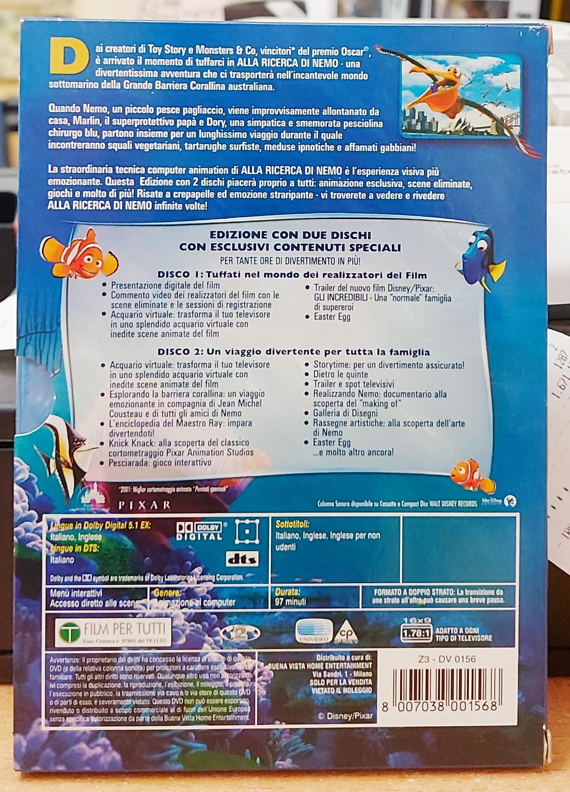 ALLA RICERCA DI NEMO - DUE DISCHI
