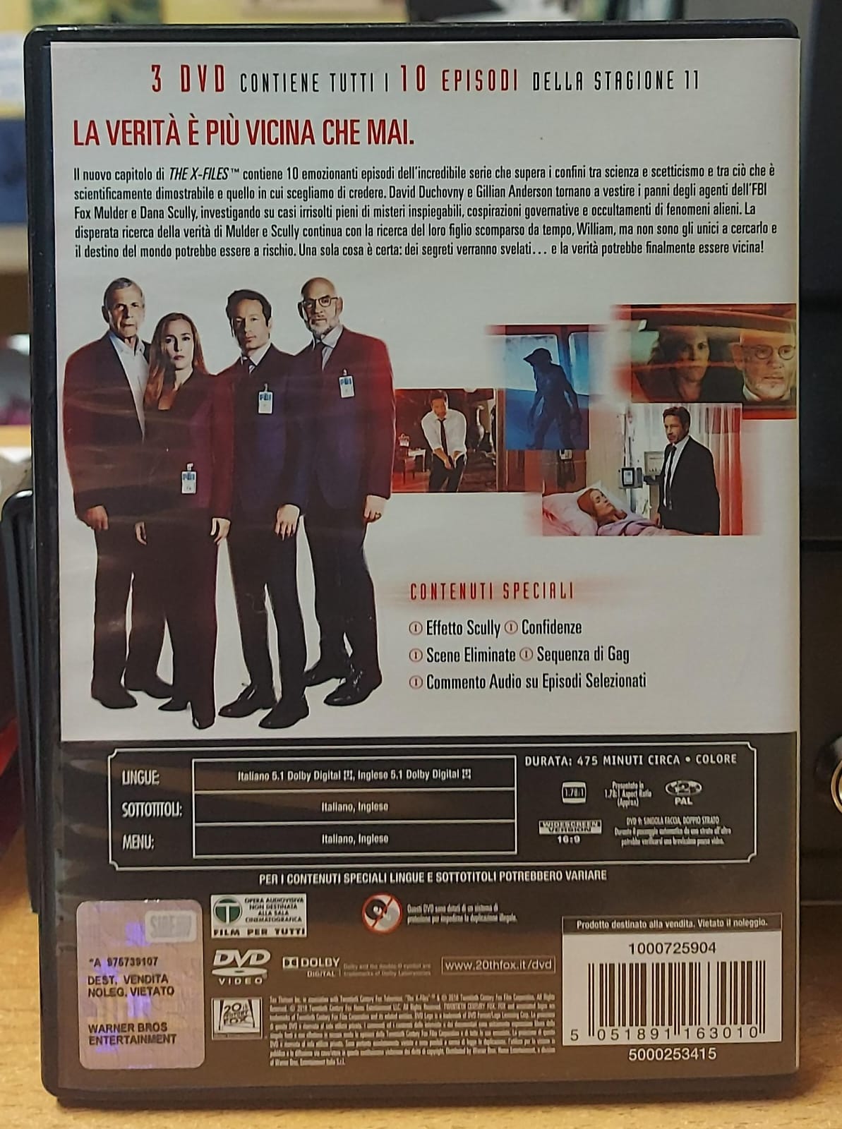 THE X FILES LA STAGIONE 11 COMPLETA - 3 DISCHI