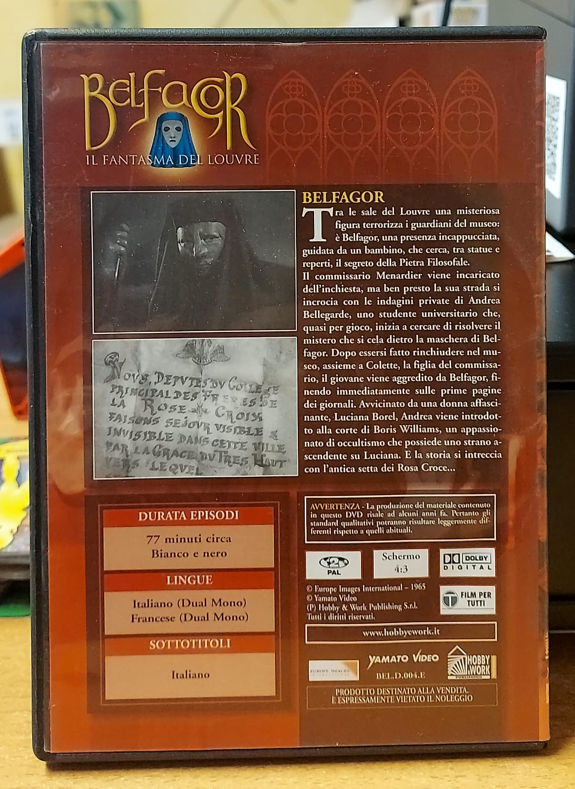 BELFAGOR IL FANTASMA DEL LOUVRE 5 DVD