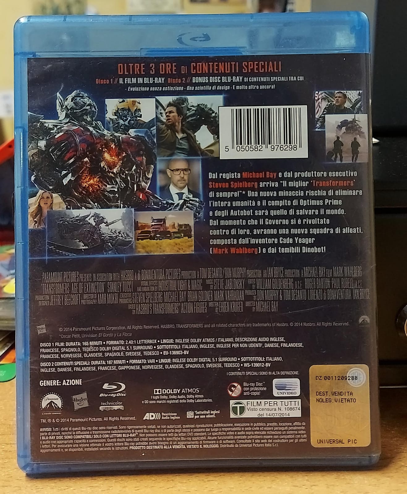 TRANSFORMERS 4 L'ERA DELL'ESTINZIONE - DOPPIO DISCO