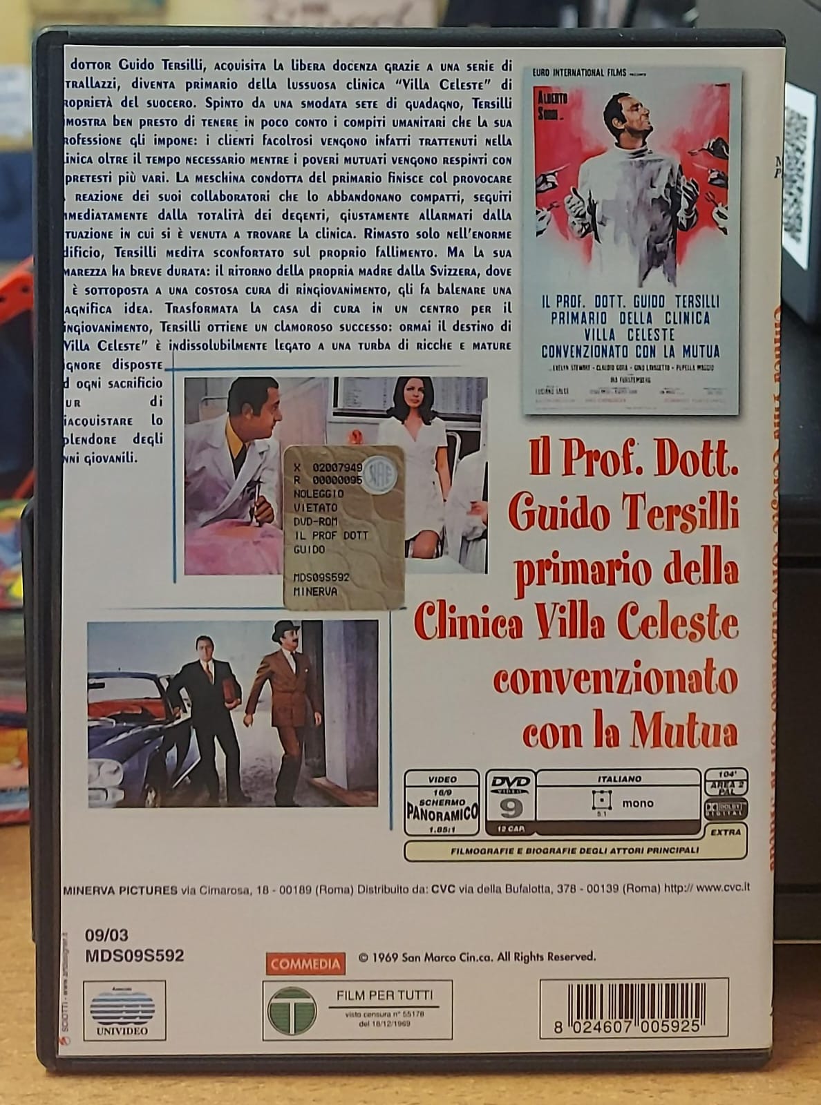 IL PROF. DOTT. GUIDO TERSILLI PRIMARIO DELLA CLINICA..