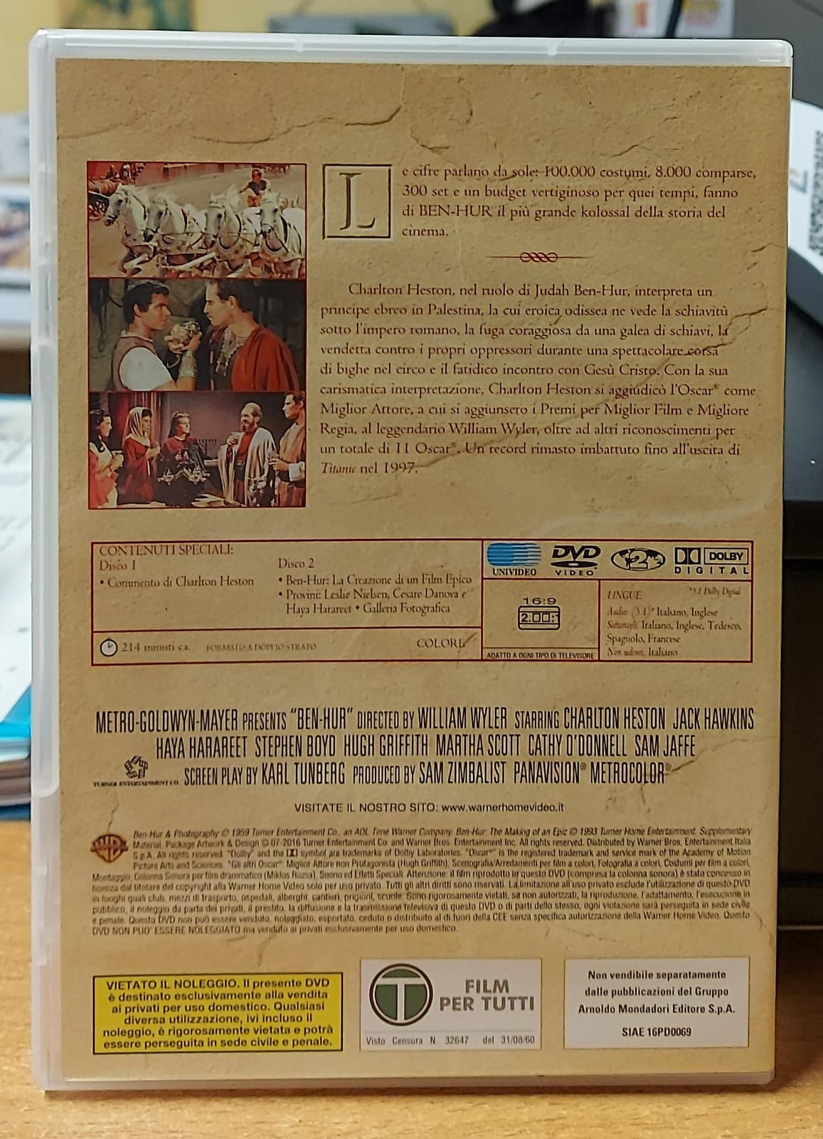 BEN HUR - EDIZIONE SPECIALE 2 DISCHI