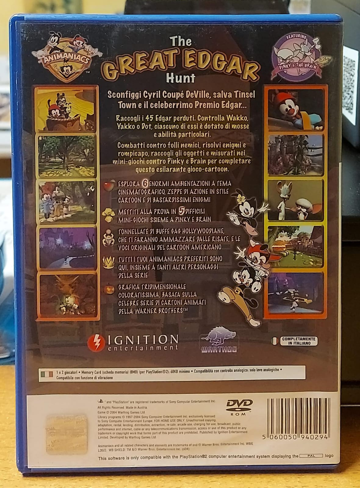 ANIMANIACS THE GREAT EDGAR HUNT