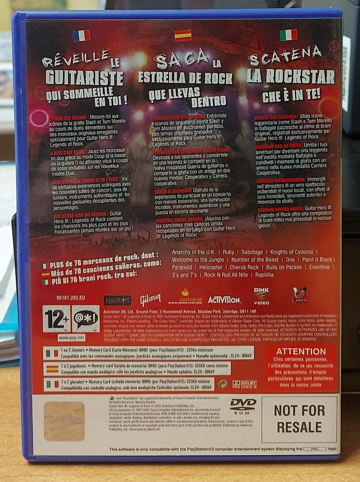 GUITAR HERO 3 - LEGENDS OF ROCK