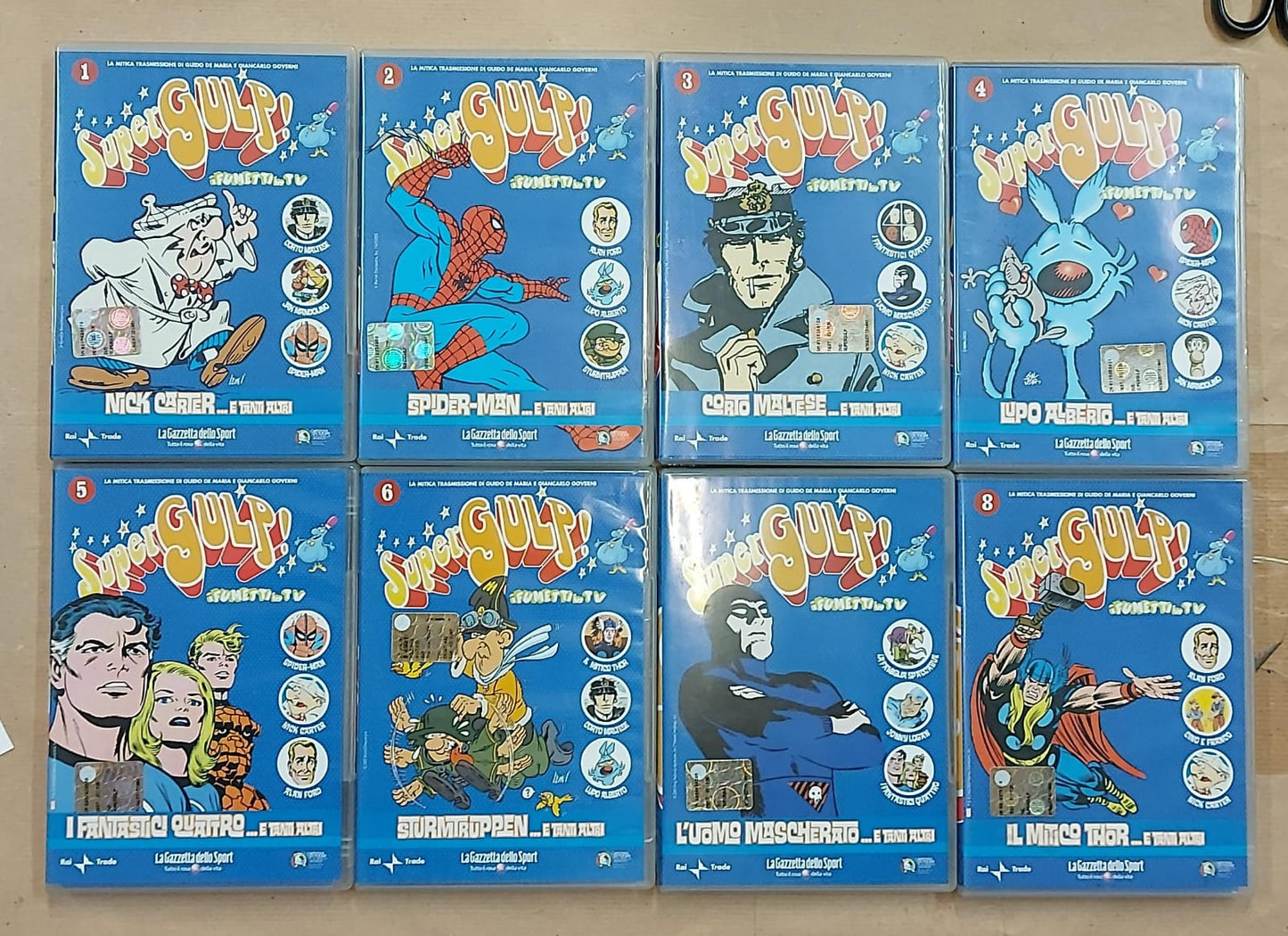 SUPERGULP!I FUMETTI IN TV 16 DVD + NUMERO ZERO