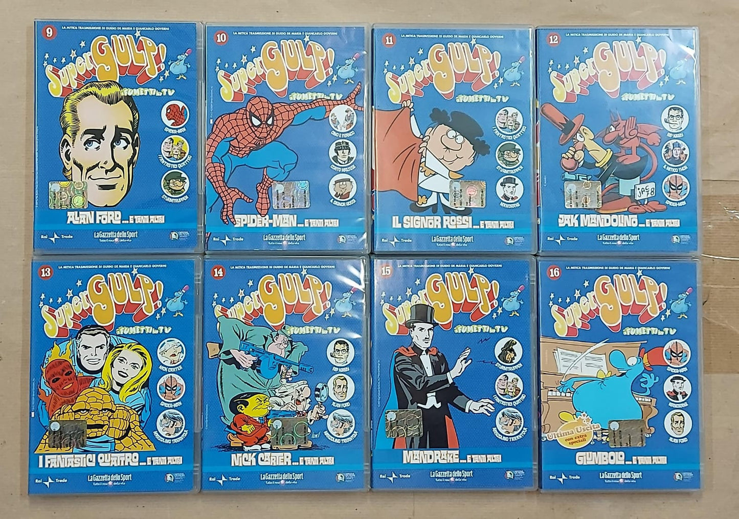SUPERGULP!I FUMETTI IN TV 16 DVD + NUMERO ZERO