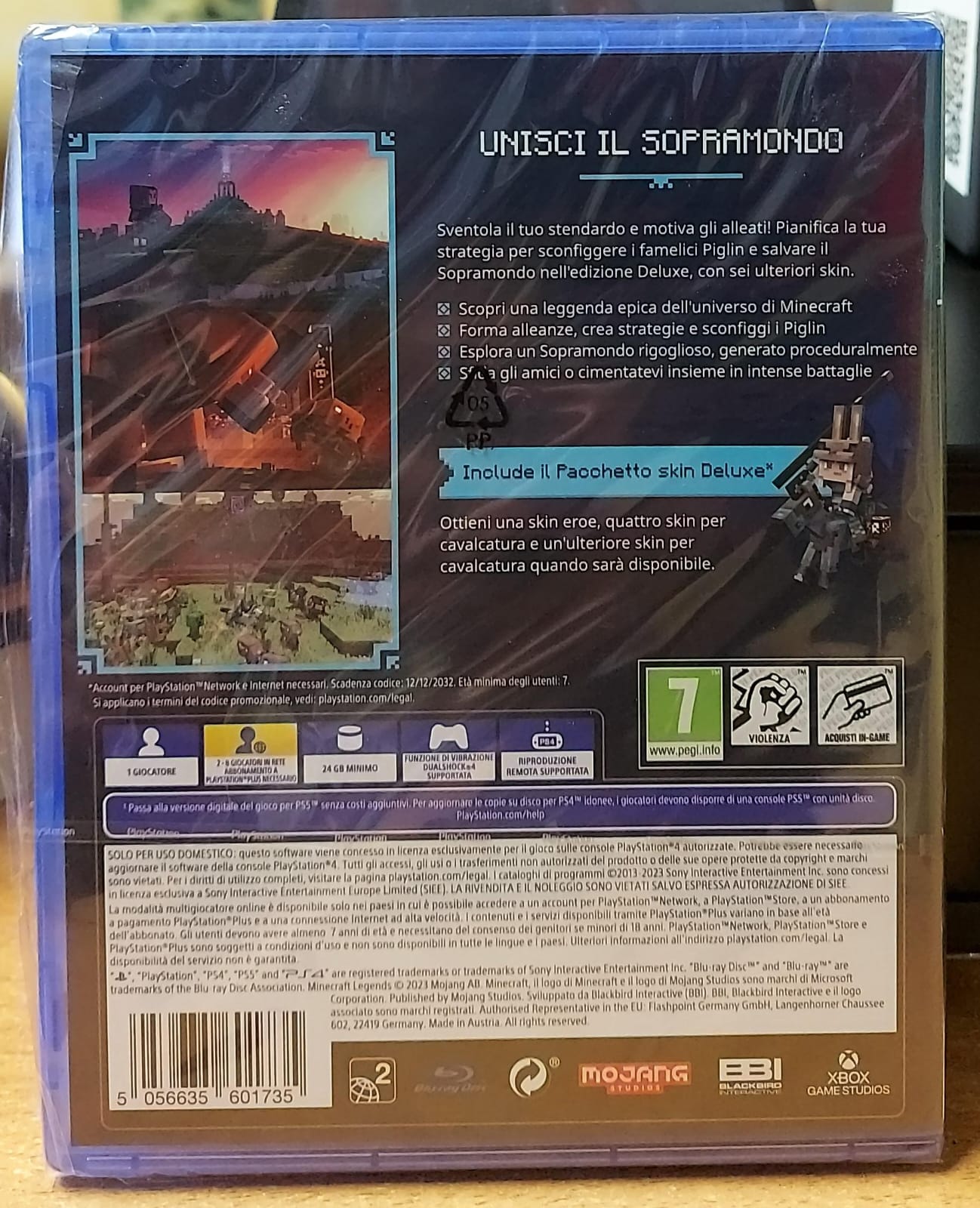 MINECRAFT LEGENDS DELUXE EDITION - NUOVO MAI APERTO