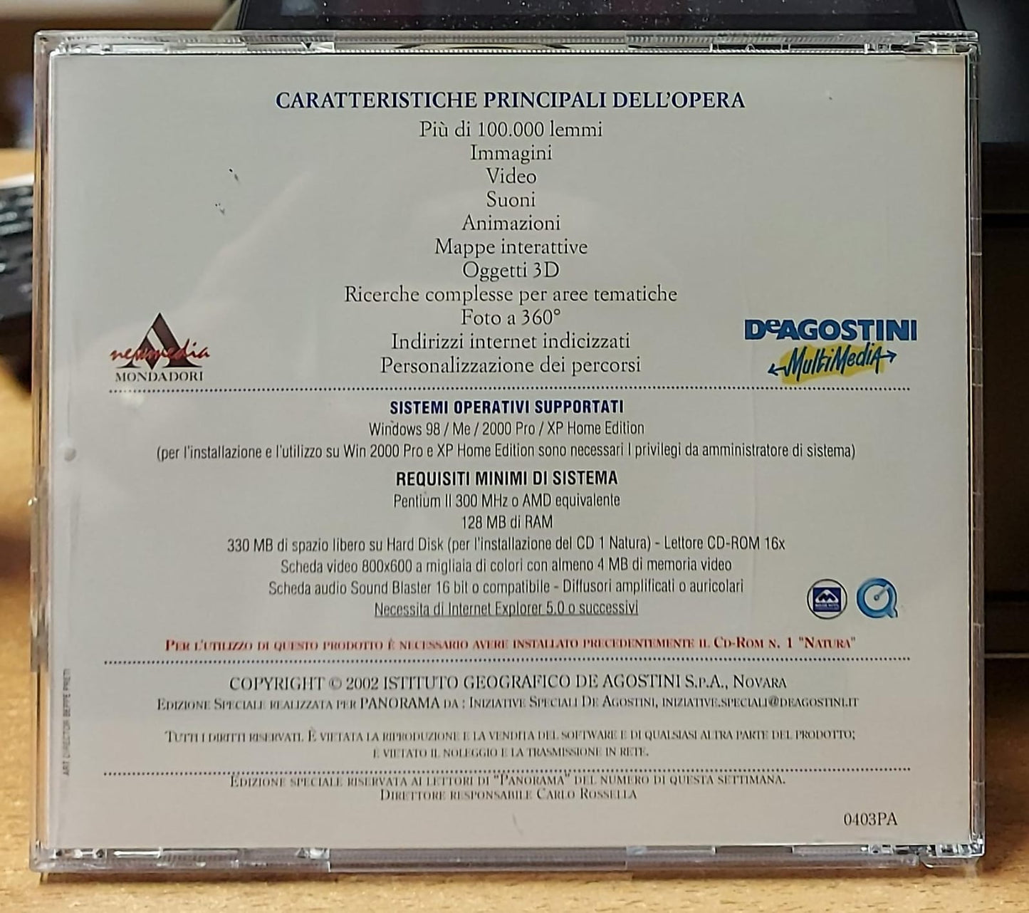 OMNIA 2003 VOL.4 STORIA E SCIENZE UMANE