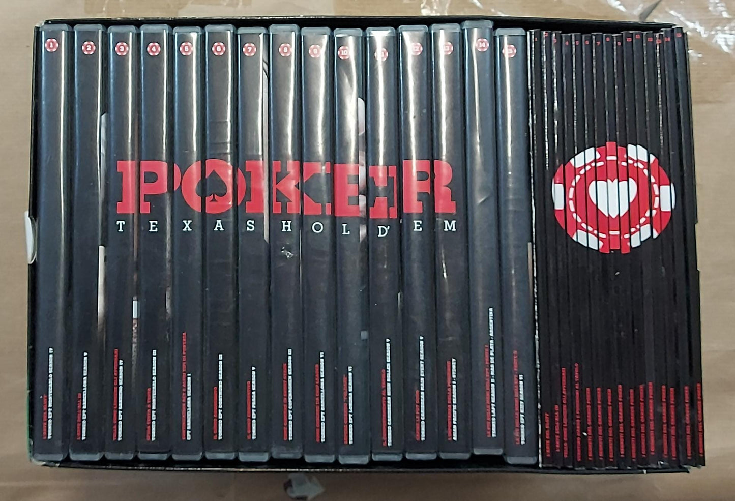 I SEGRETI DEL GRANDE POKER 15 DVD + 15 LIBRETTI CORSO COMPLETO