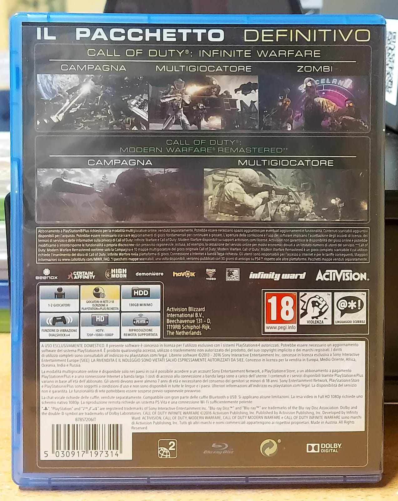 CALL OF DUTY INFINITE WARFARE LEGACY EDITION