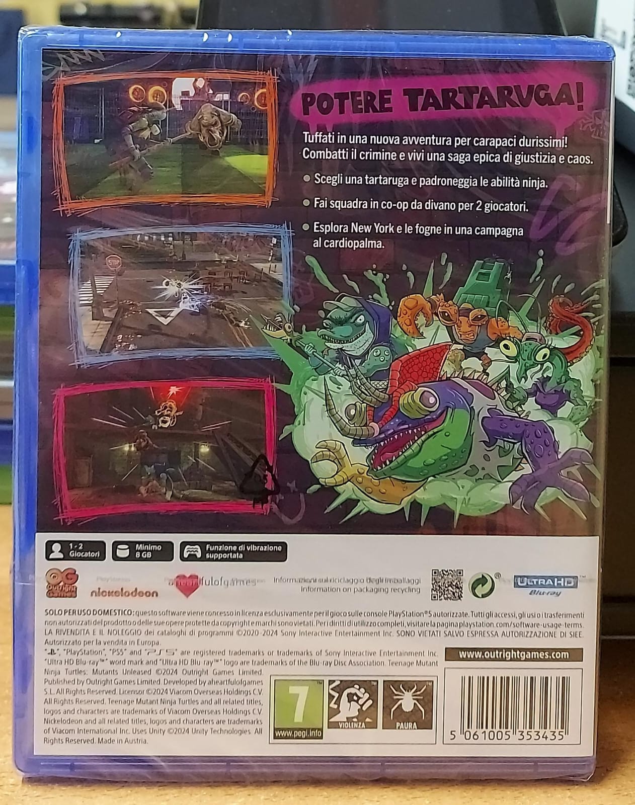 TEENAGE MUTANT NINJA TURTLES MUTANTS UNLEASHED - NUOVO MAI APERTO