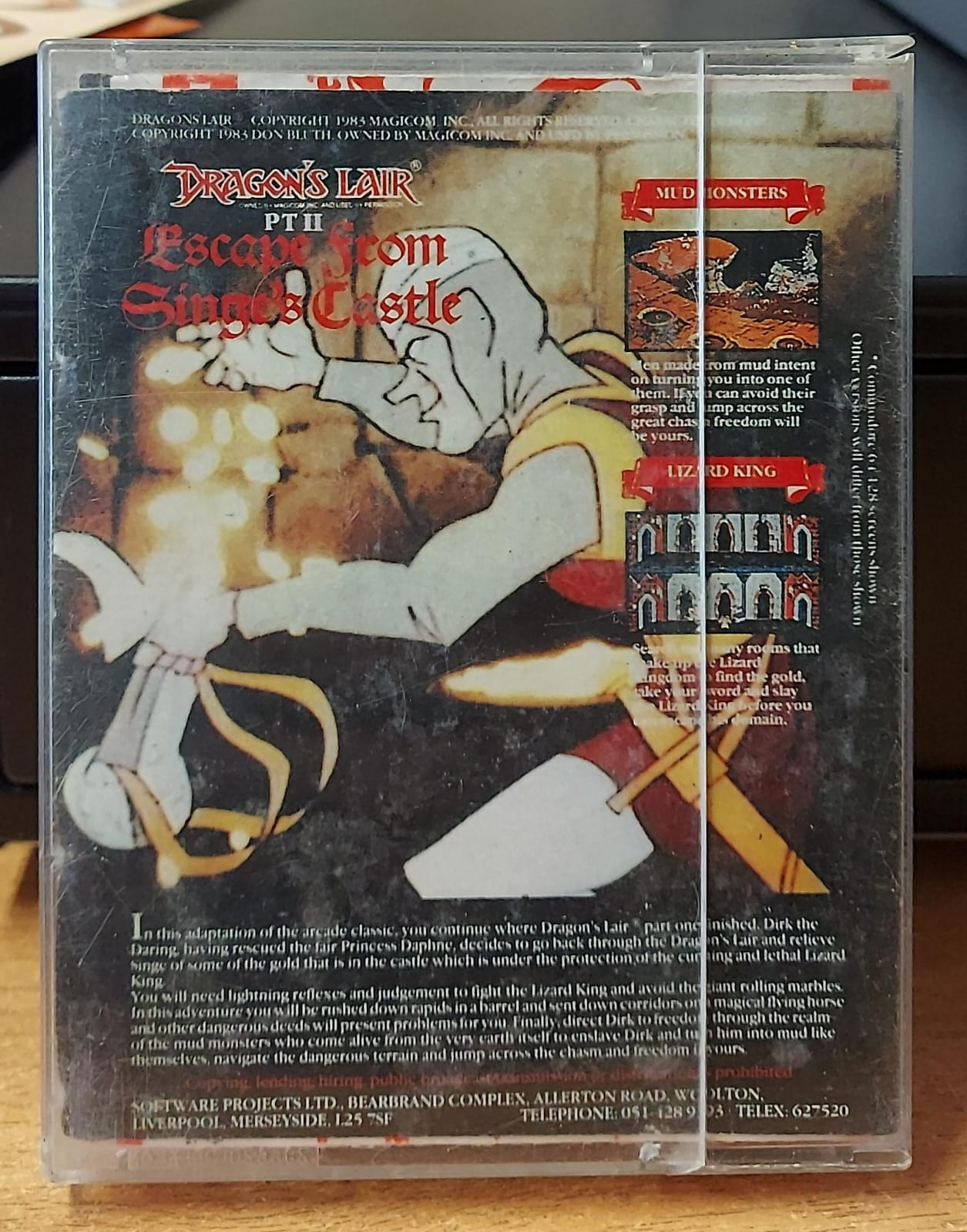 Dragon's Lair Part II C64 - Escape from Singe's Castle - Gioco Commodore 64 Originale