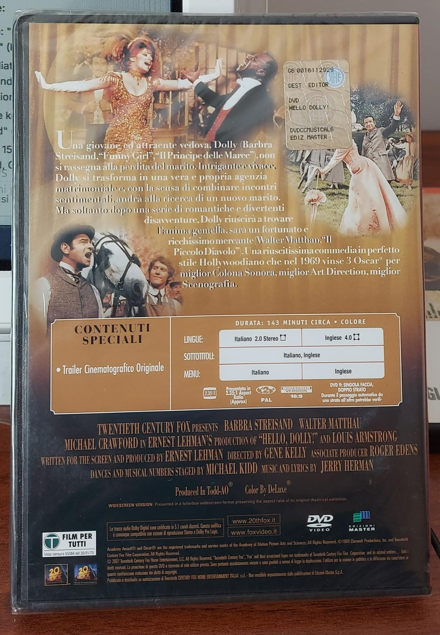 HELLO, DOLLY! DVD SIGILLATO