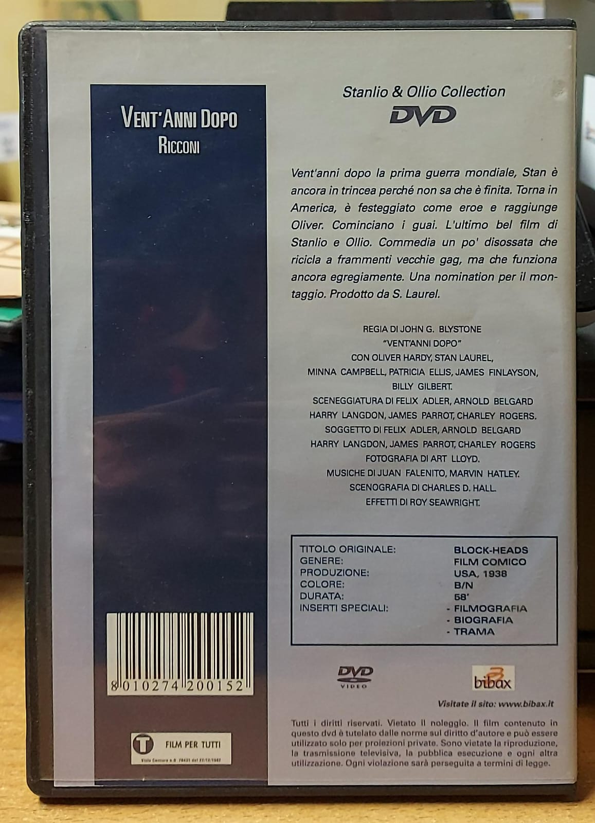 STANLIO & OLLIO COLLECTION N.5 VENT'ANNI DOPO - RICCONI