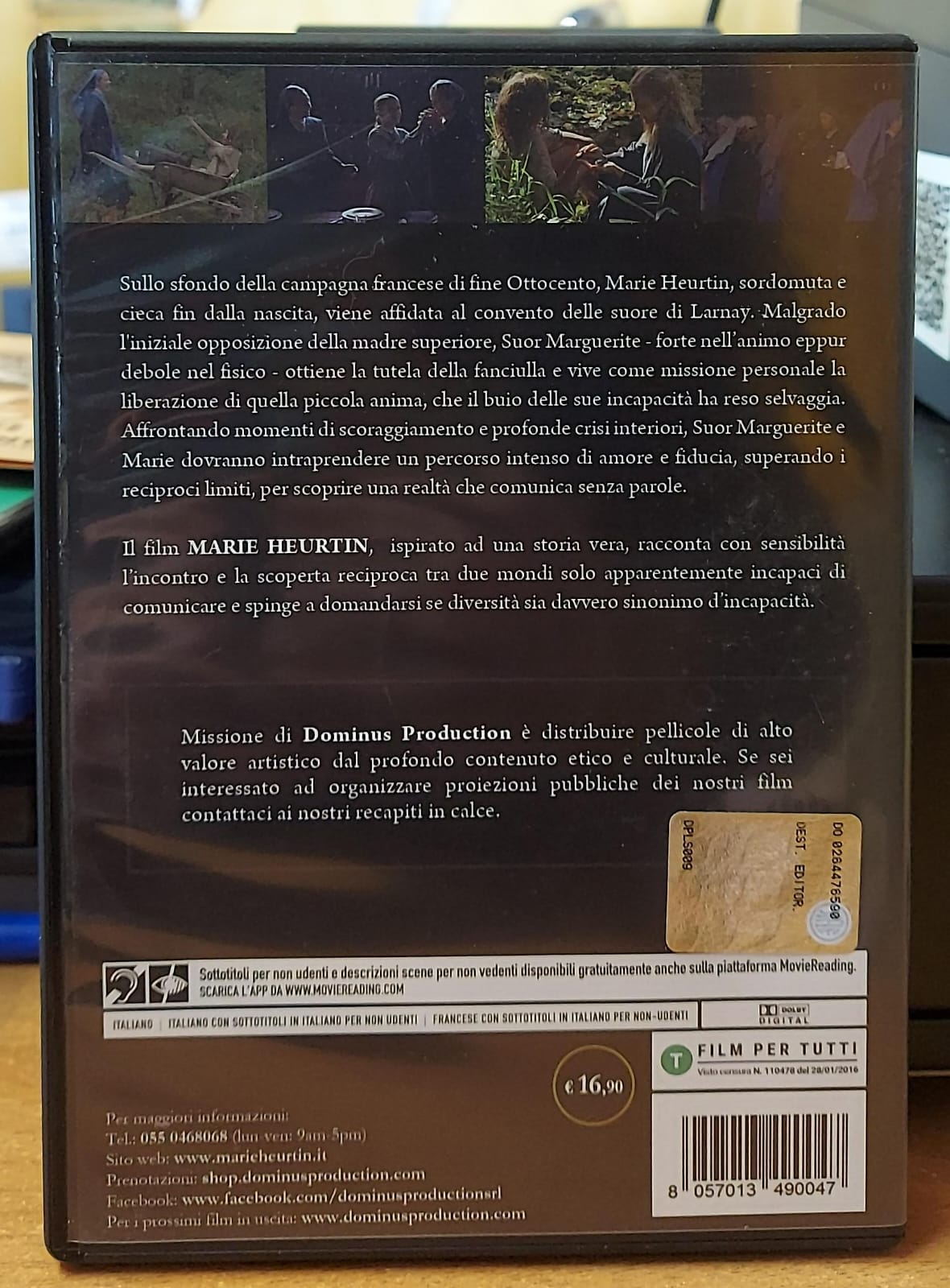 Marie Heurtin Dal Buio Alla Luce DVD - Film Drammatico Francese Storia Vera