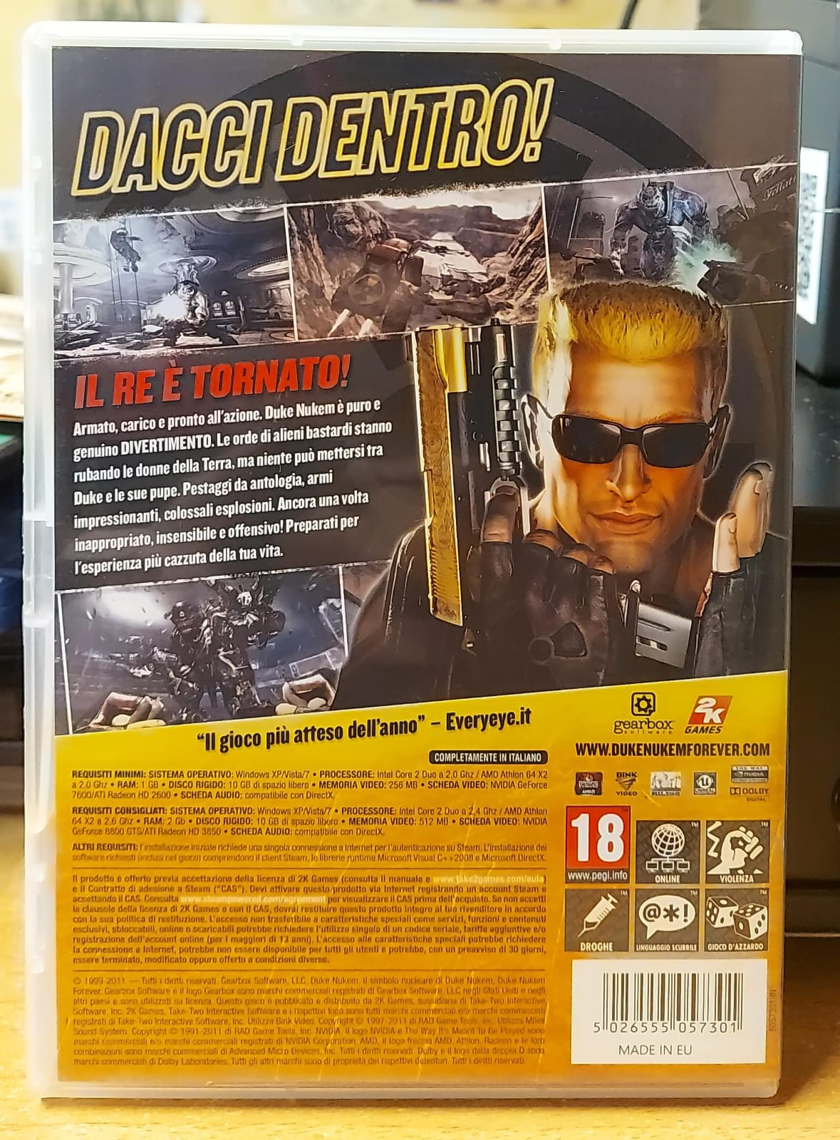 Duke Nukem Forever PC - Sparatutto FPS Cult Usato Italiano