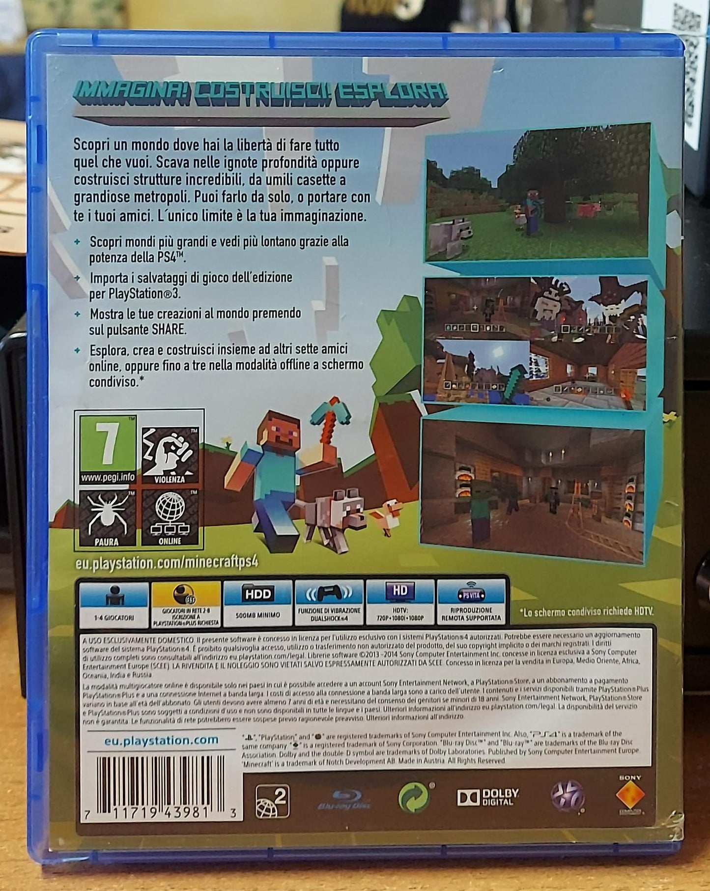 MINECRAFT PLAYSTATION 4 EDITION