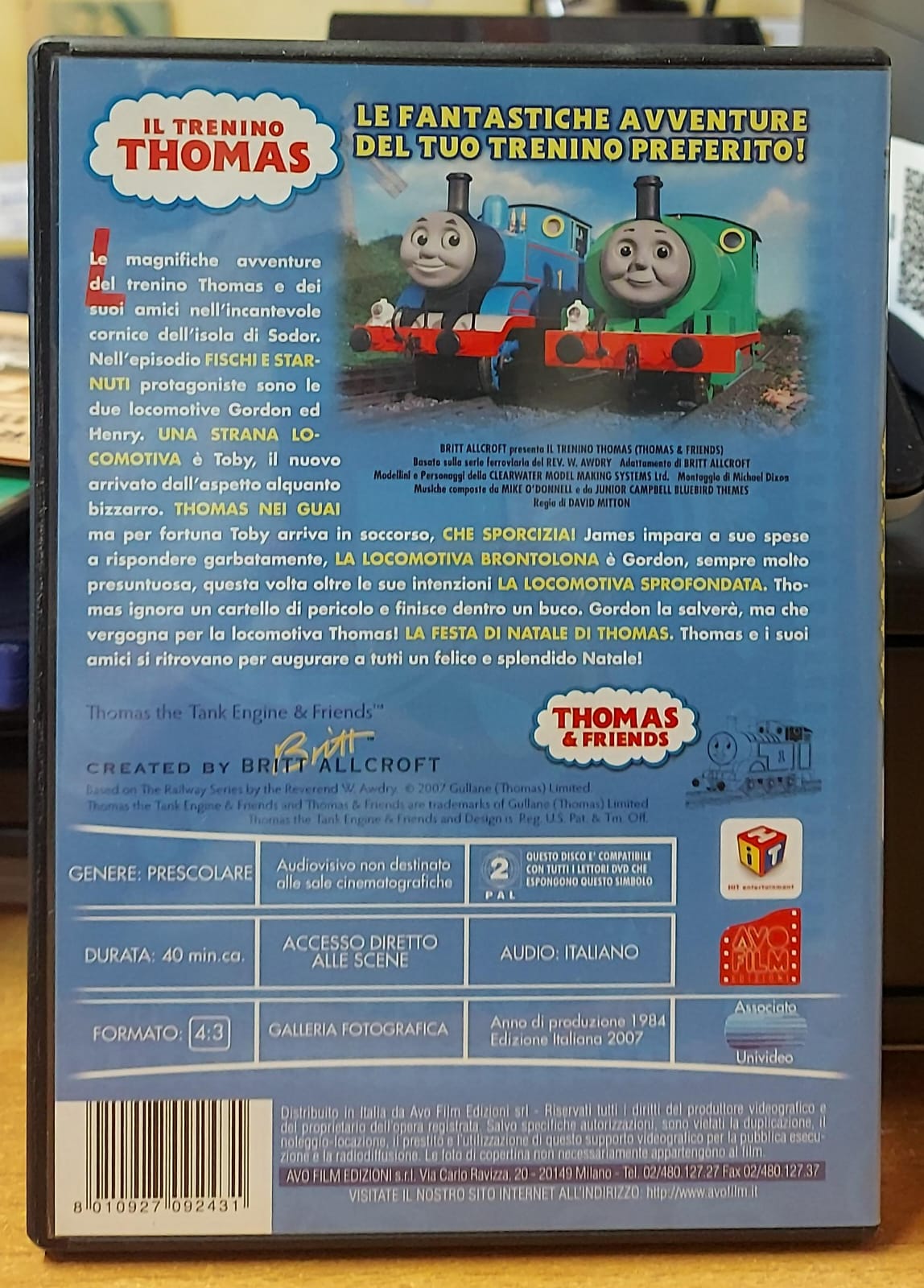 IL TRENINO THOMAS LA LOCOMOTIVA BRONTOLONA