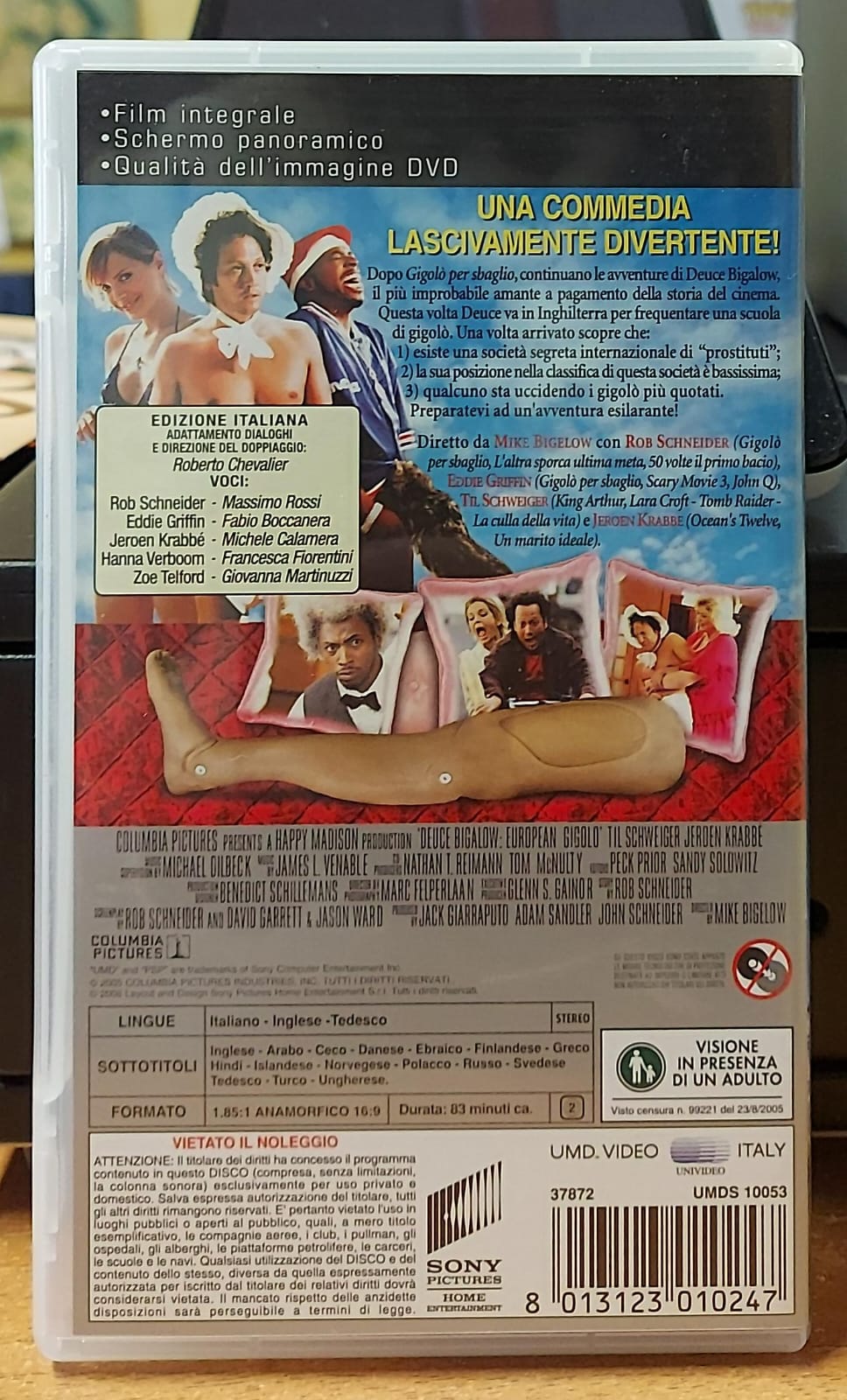 Deuce Bigalow Puttano in Saldo UMD Film PSP Usato - Commedia
