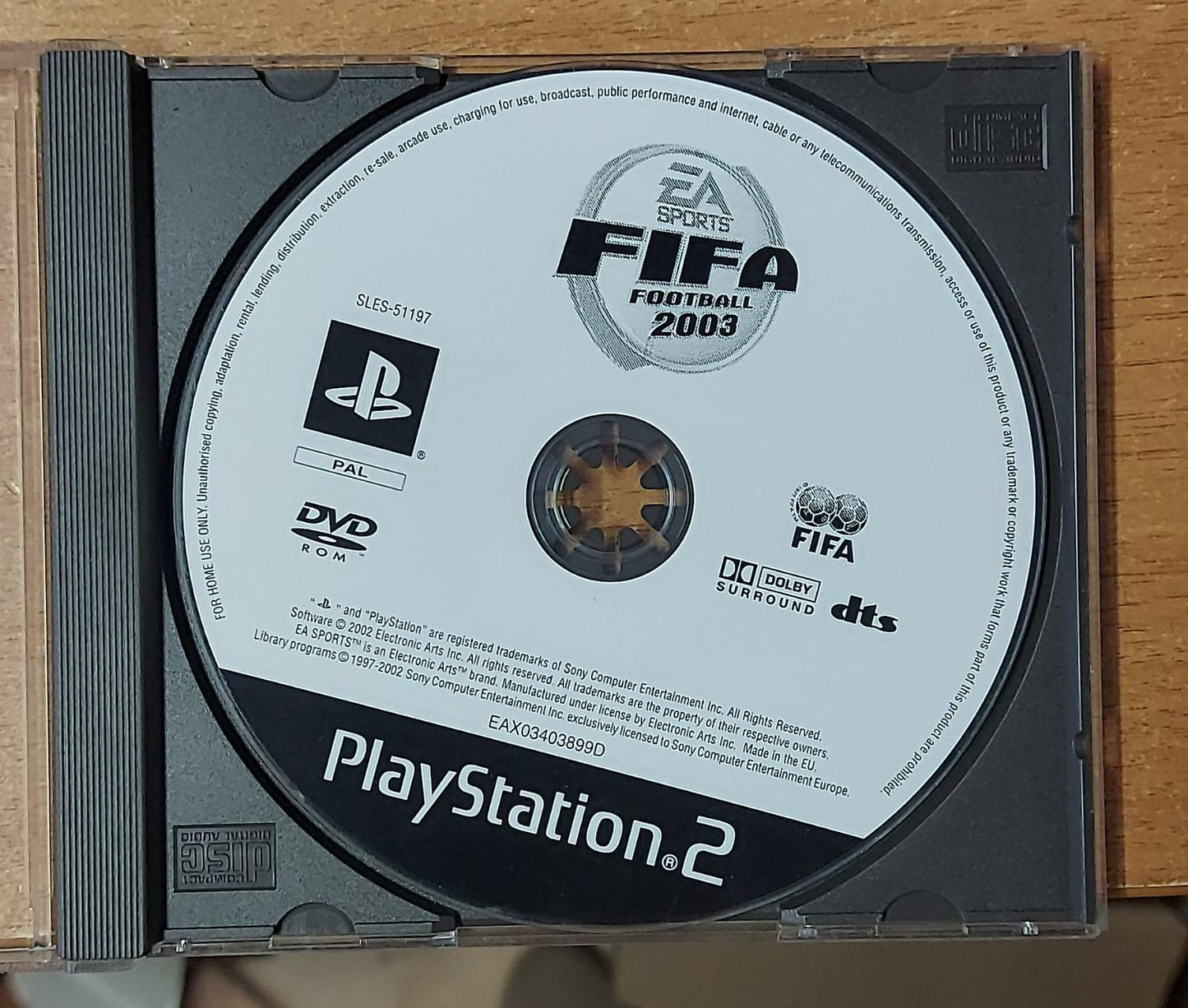 FIFA FOOTBALL 2003 - SOLO DISCO