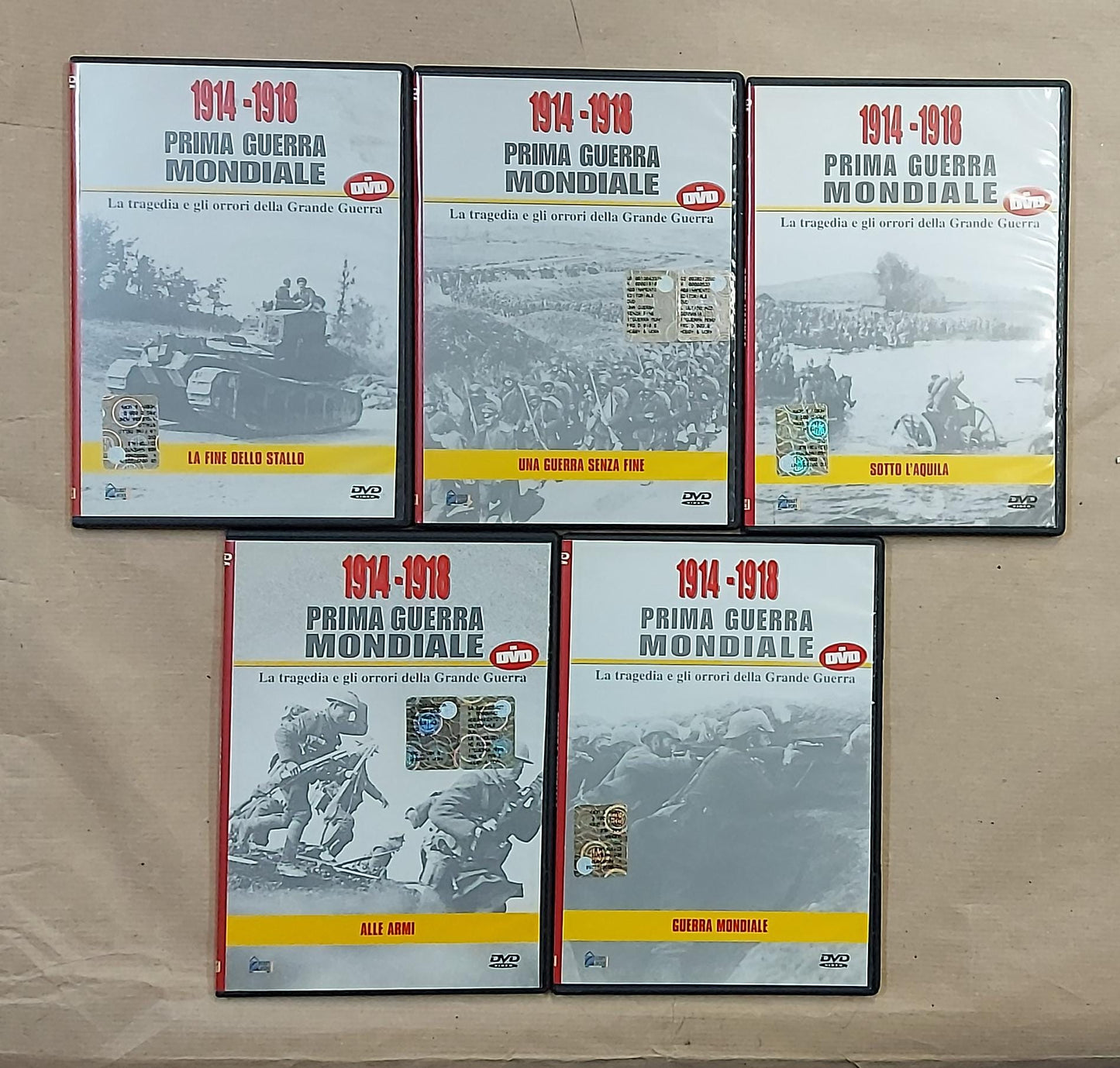 Prima Guerra Mondiale 1914-1918 - 10 DVD Documentario Storico
