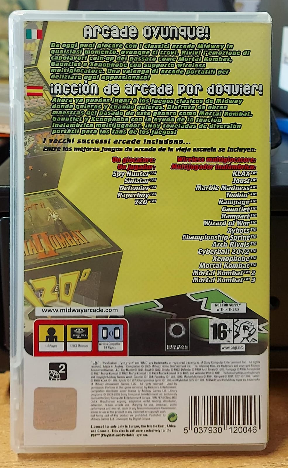 Midway Arcade Treasures: Extended Play PSP