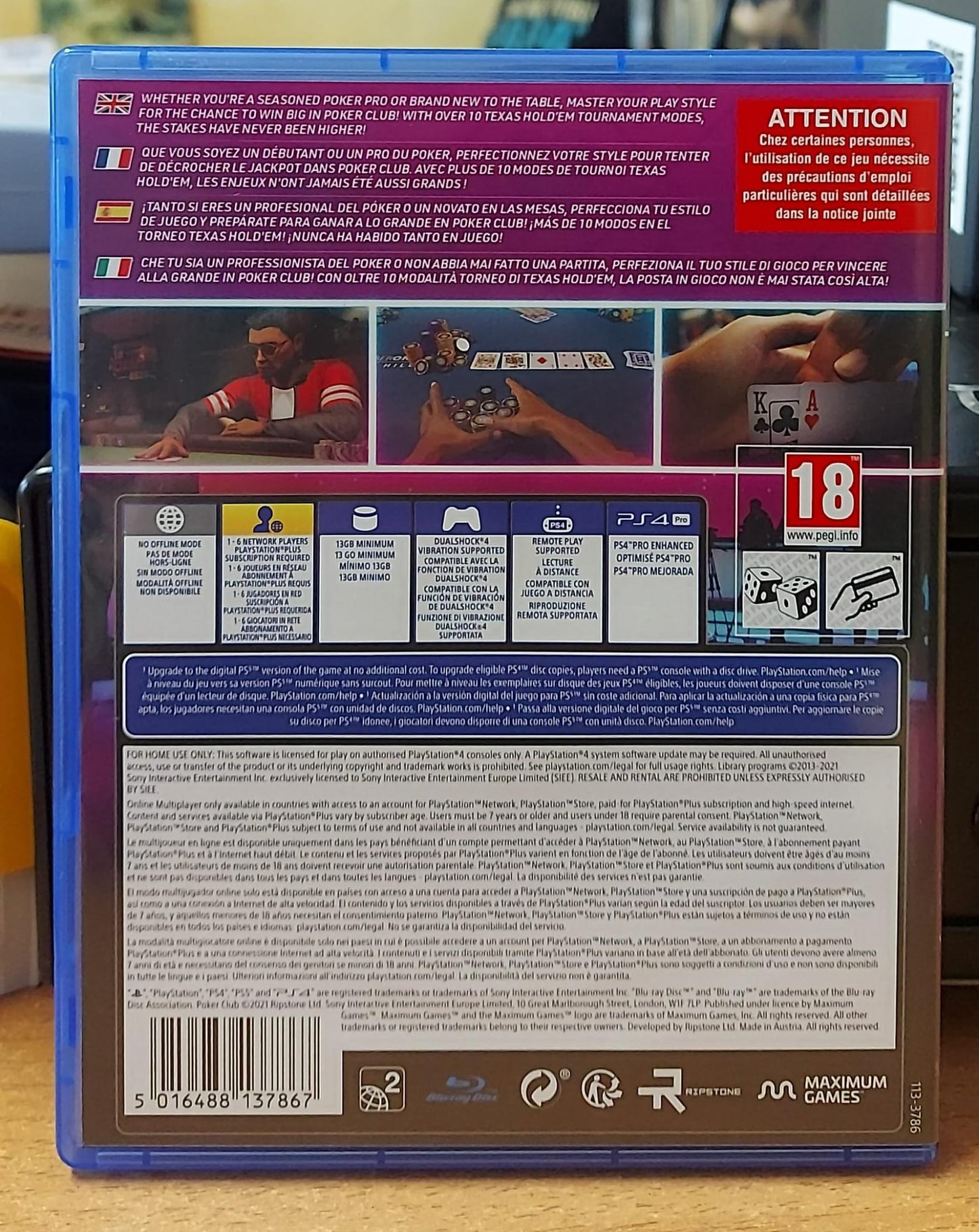 Poker Club PS4 - Edizione Italiana