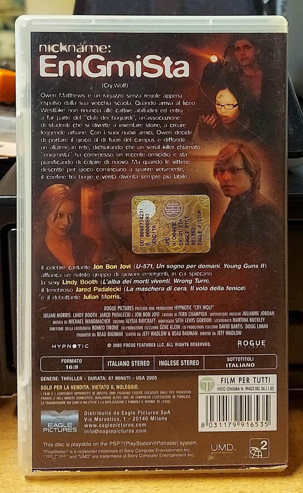 Nickname: Enigmista PSP - UMD Film Completo