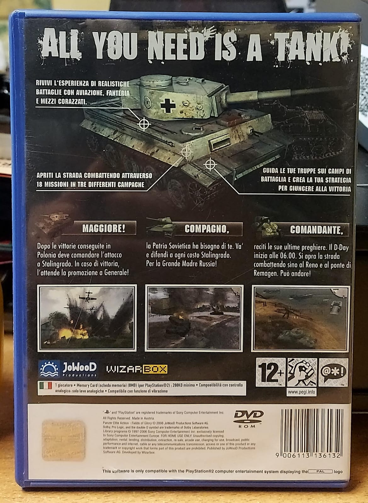 Panzer Elite Action Fields of Glory PS2 - Gioco Completo