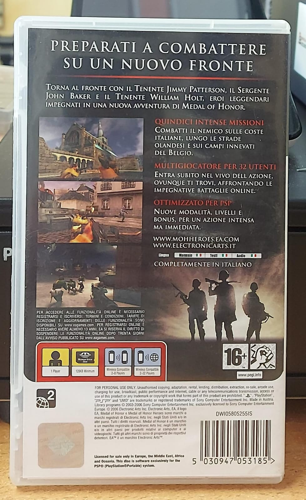 Medal of Honor Heroes PSP - Gioco Usato Originale