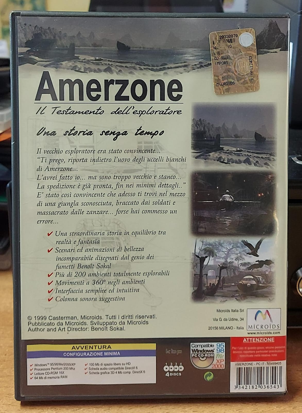 Amerzone Il Testamento dell'Esploratore PC - Avventura Grafica Cult
