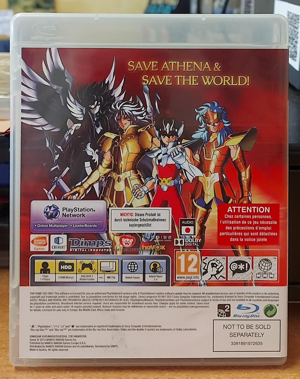 Saint Seiya: Brave Soldiers – PS3 (Usato)