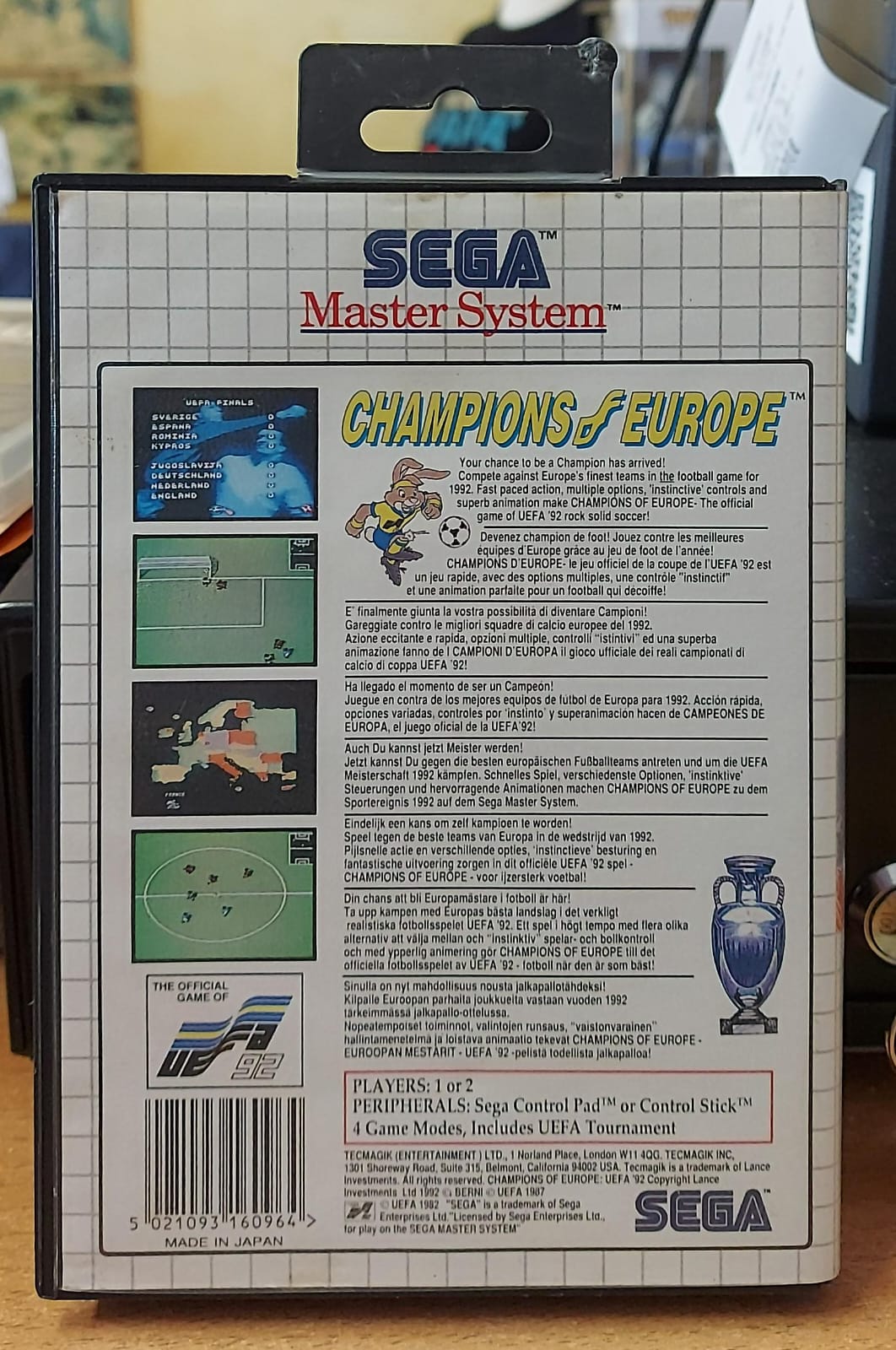 Champions of Europe – Sega Master System (Usato)