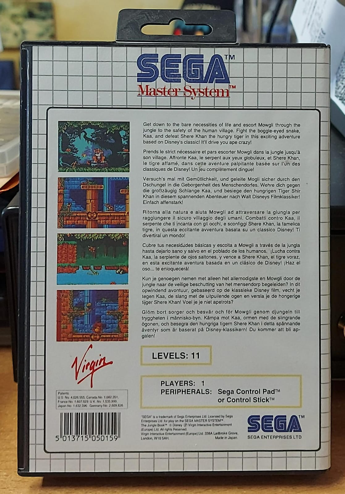 The Jungle Book – Sega Master System (Usato)