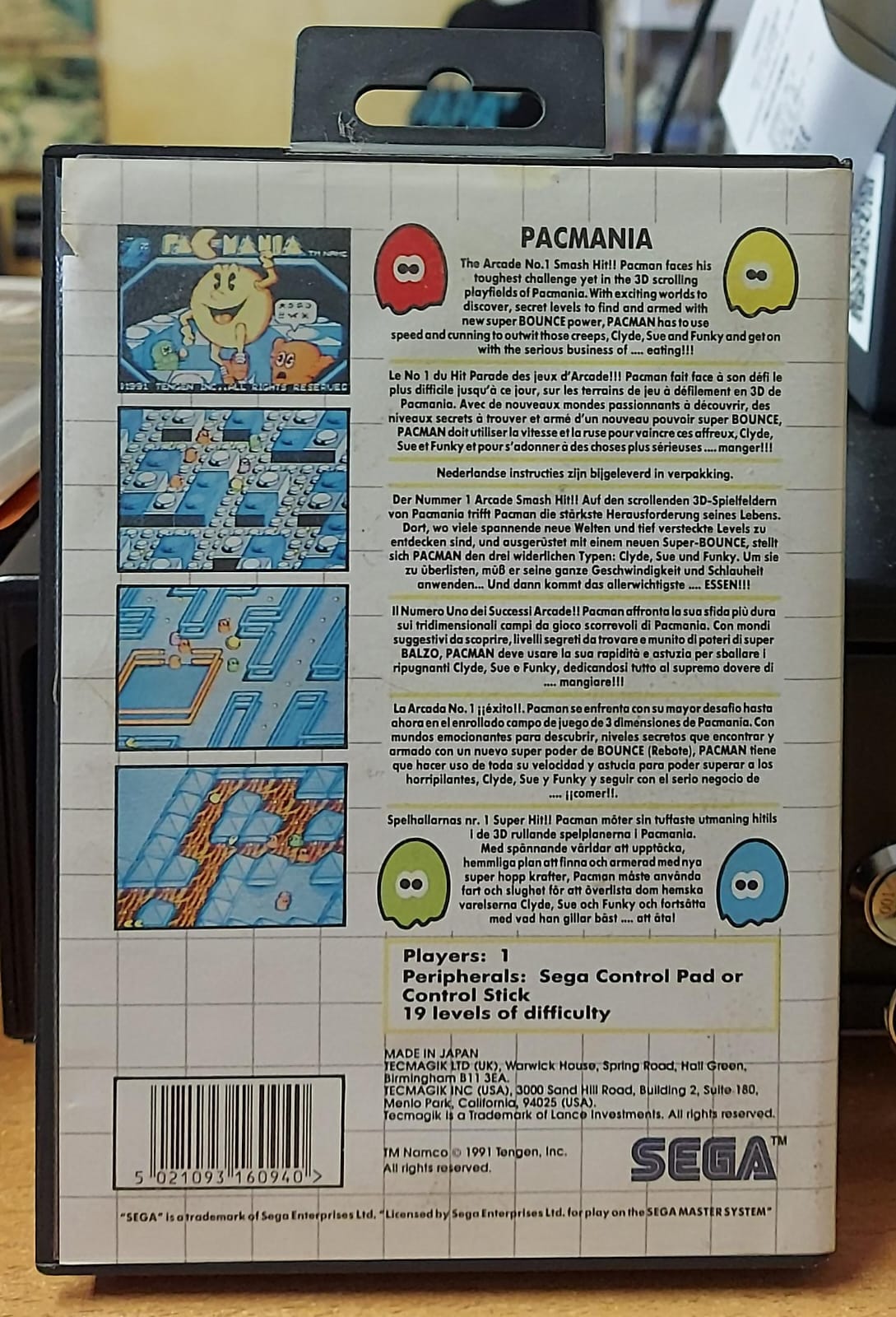 PacMania – Sega Master System (Usato)