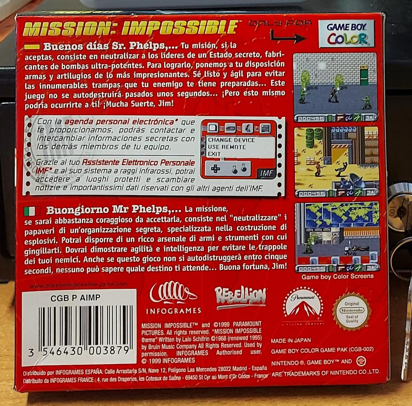 Mission: Impossible Game Boy Color - Cartuccia Originale