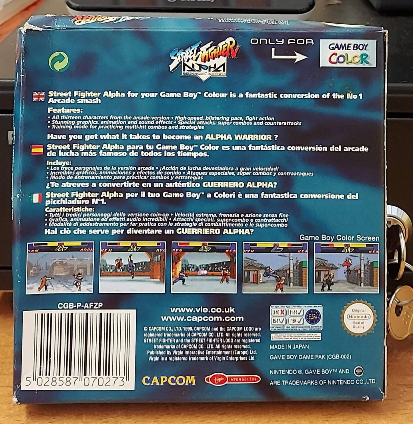 Street Fighter Alpha Game Boy Color - Cartuccia Originale