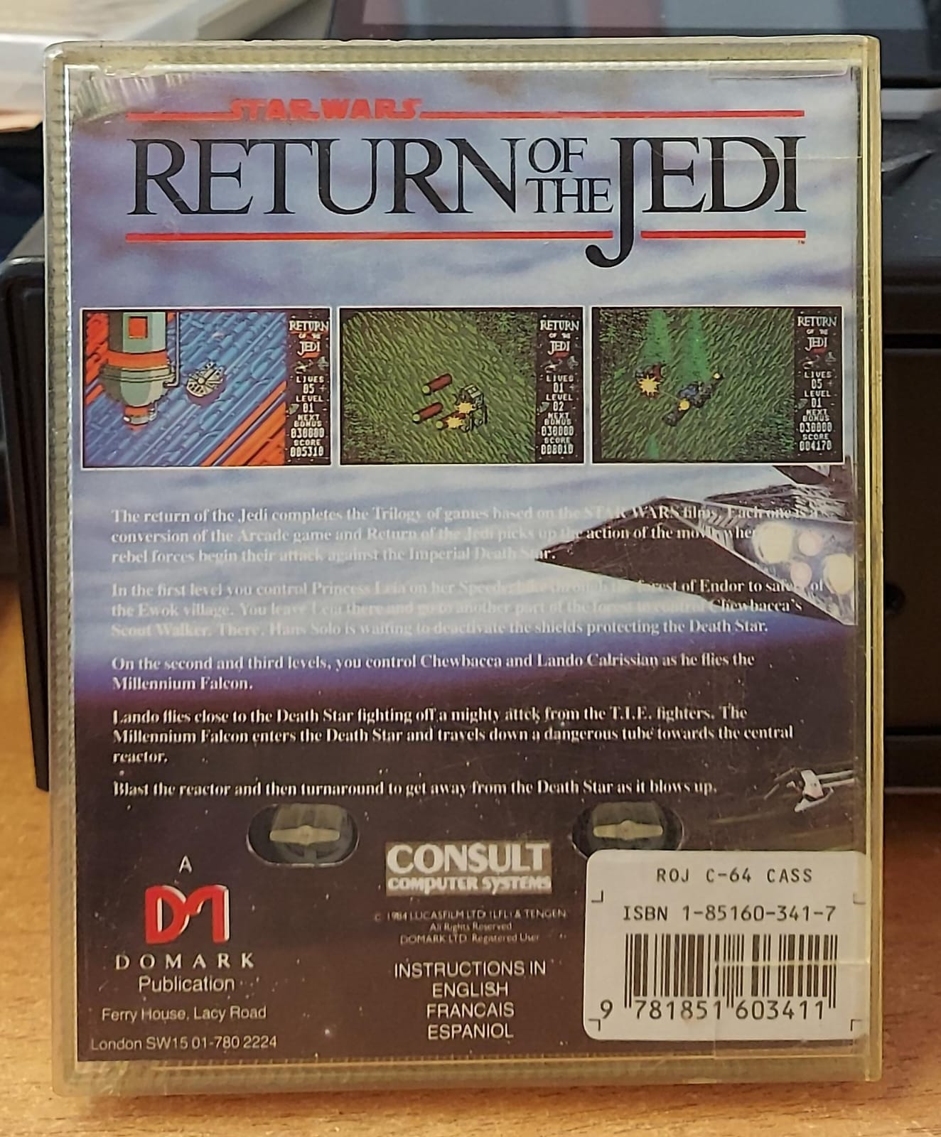 Return of the Jedi – Gioco per Commodore 64 (C64) Usato