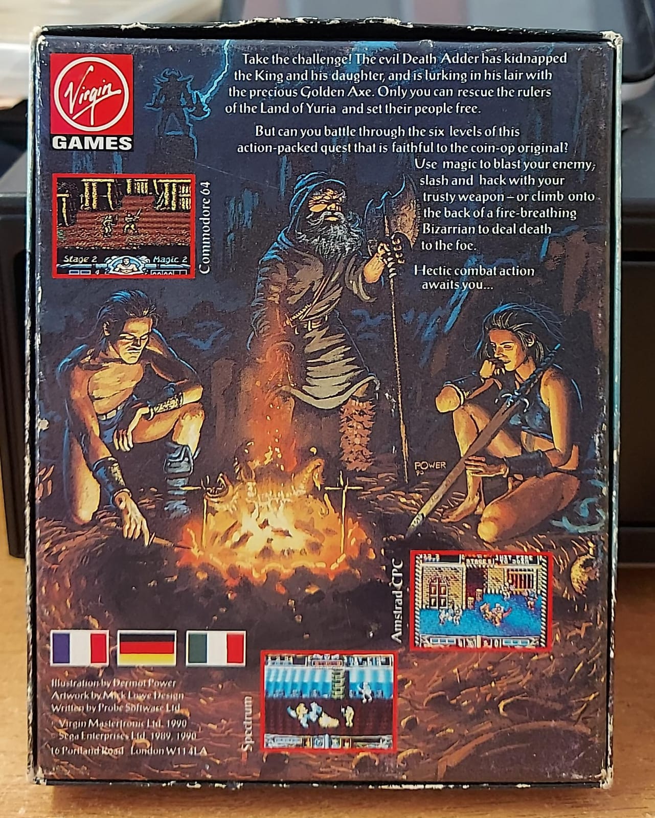 GOLDEN AXE - SOLO COPERTINA E LIBRETTO NO GIOCO