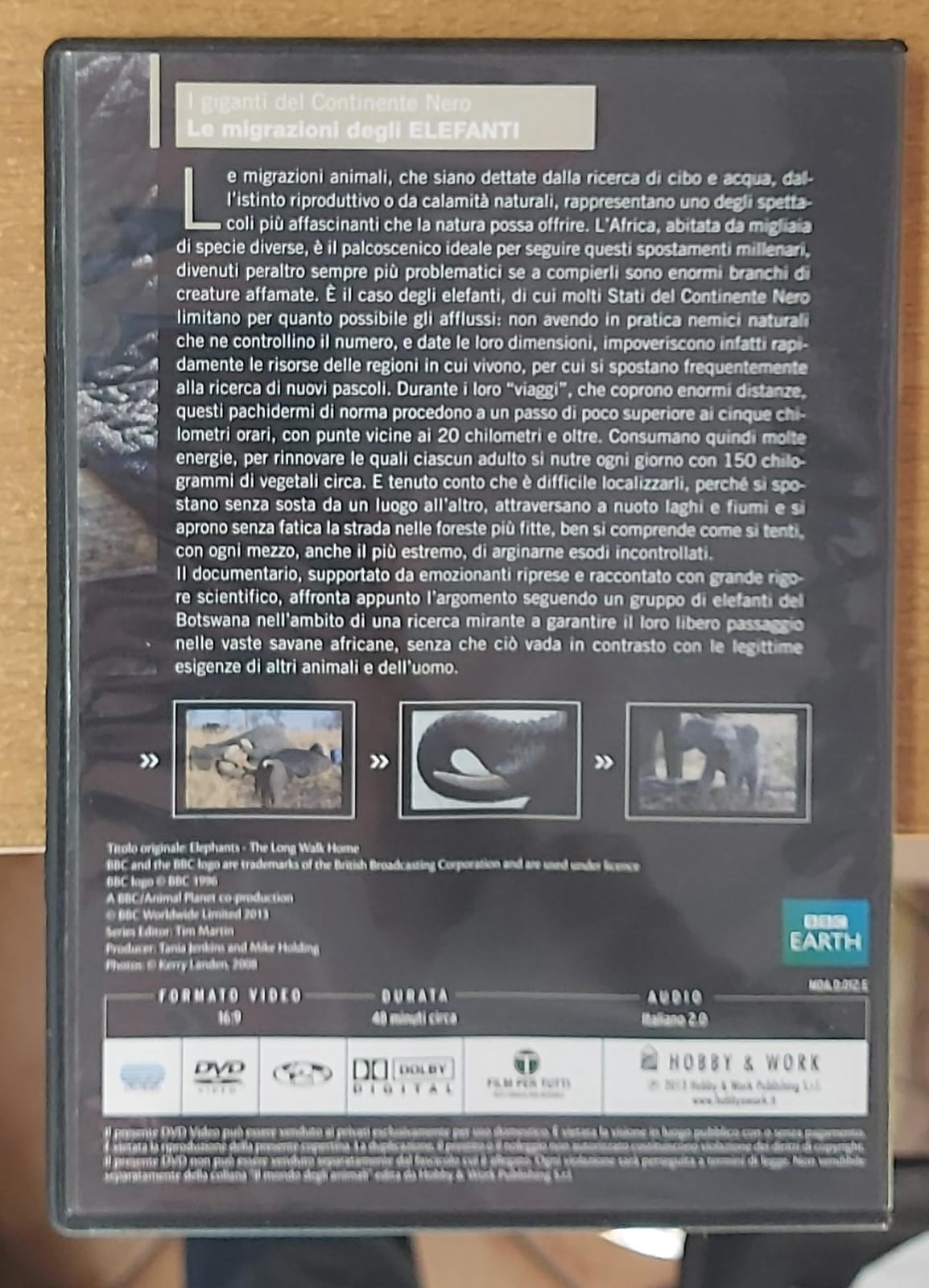LE MIGRAZIONI DEGLI ELEFANTI - Il Mondo degli Animali BBC | DVD Usato